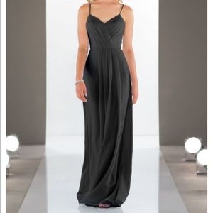 Sorella Vita Black bridesmaid dress